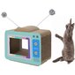 Kissan pesä + raapimisseinä TV:n muotoinen hinta ja tiedot | Raapimispuut ja kiipeilypuut | hobbyhall.fi