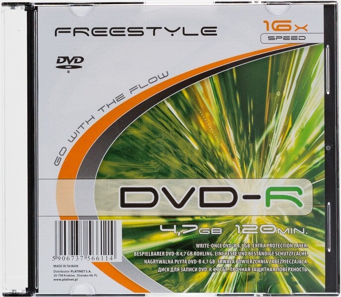 Omega Freestyle DVD-R 4.7GB 16x pakkauksessa