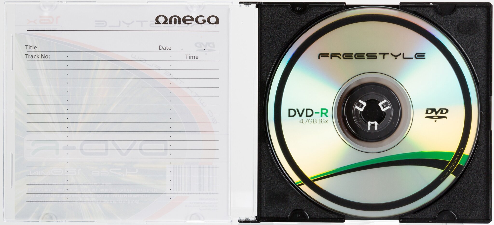 Omega Freestyle DVD-R 4.7GB 16x pakkauksessa hinta ja tiedot | Vinyylilevyt, CD-levyt, DVD-levyt | hobbyhall.fi