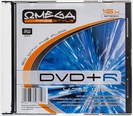 Omega Freestyle DVD+R 4,7GB 16x ohut hinta ja tiedot | Vinyylilevyt, CD-levyt, DVD-levyt | hobbyhall.fi