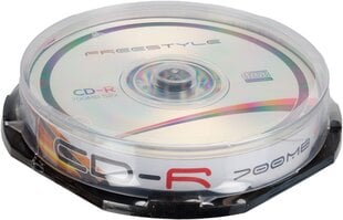 Omega Freestyle CD-R 700MB 52x 10kpl kara hinta ja tiedot | Vinyylilevyt, CD-levyt, DVD-levyt | hobbyhall.fi
