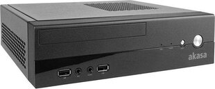 Akasa AK-ITX03BK08-EU (80W) (AK-ITX03BK08-EU) hinta ja tiedot | Tietokonekotelot | hobbyhall.fi