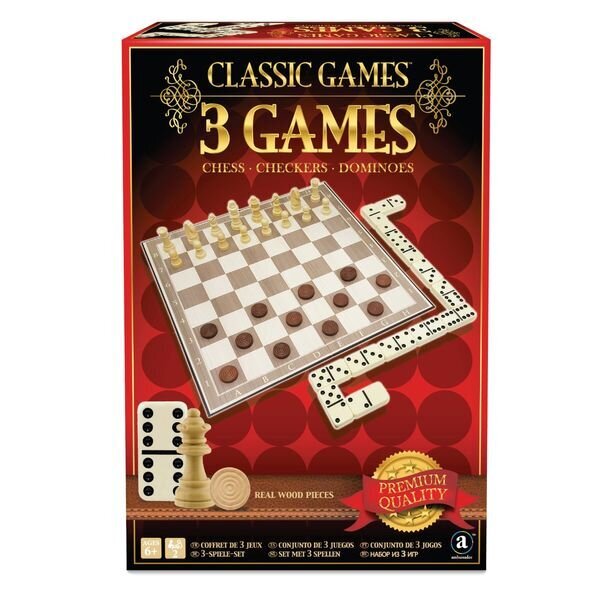 Lautapeli 3 in1 Classic hinta ja tiedot | Lautapelit ja älypelit | hobbyhall.fi