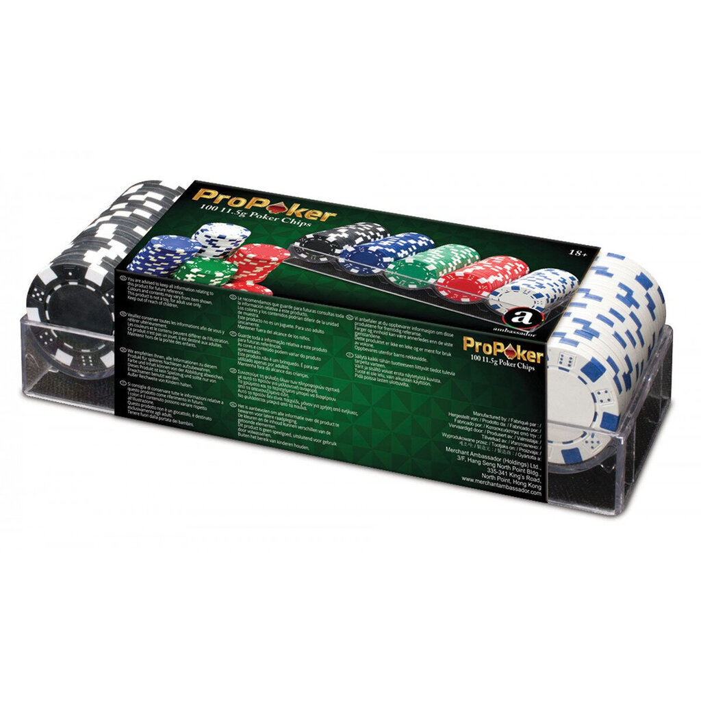 Pelimerkit 11,5 g 100 kpl Ambassador hinta ja tiedot | Korttipelit, pokeri | hobbyhall.fi