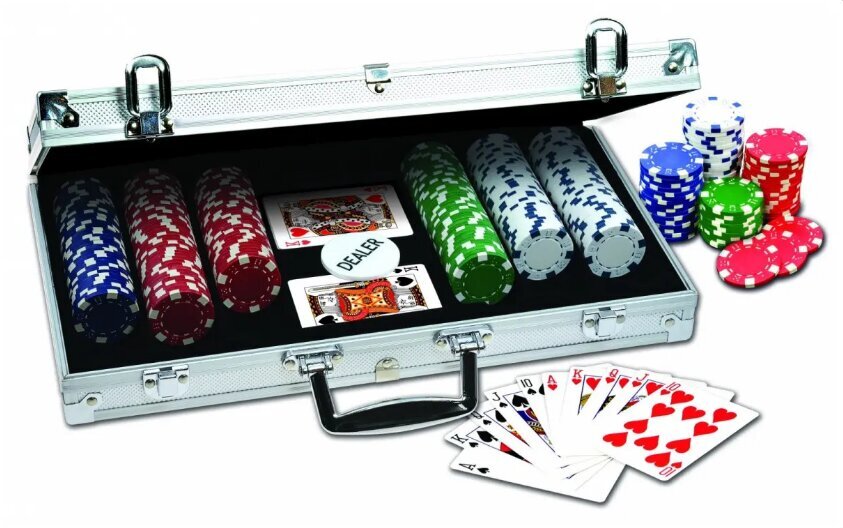 Pokerisetti 300 pelimerkillä alumiinikotelossa Ambassador hinta ja tiedot | Korttipelit, pokeri | hobbyhall.fi