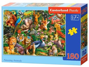 Palapeli Castorland, 180 palaa, Amazing Animals hinta ja tiedot | Palapelit | hobbyhall.fi