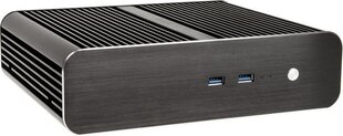 Akasa Euler S Fanless Thin Mini-ITX 2xUSB 3.0 (A-ITX10-M1B) hinta ja tiedot | Tietokonekotelot | hobbyhall.fi