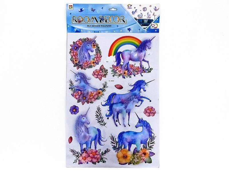 3D-seinätarrat Unicorn hinta ja tiedot | Kehittävät lelut | hobbyhall.fi