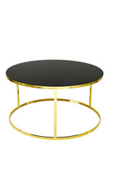 Kahvipöytä, Asir, 80x42,5x80 cm, kulta/musta hinta ja tiedot | Sohvapöydät | hobbyhall.fi