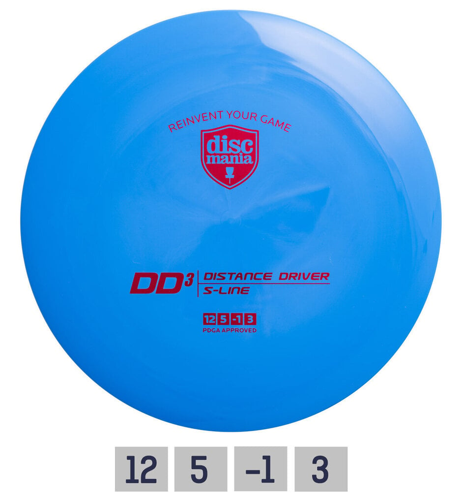 Frisbeegolfkiekko Discmania Distance Driver S-line DD3, sininen hinta ja tiedot | Frisbeegolf | hobbyhall.fi