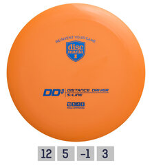 Frisbeegolfkiekko Discmania Distance Driver S-line DD3, sininen hinta ja tiedot | Frisbeegolf | hobbyhall.fi