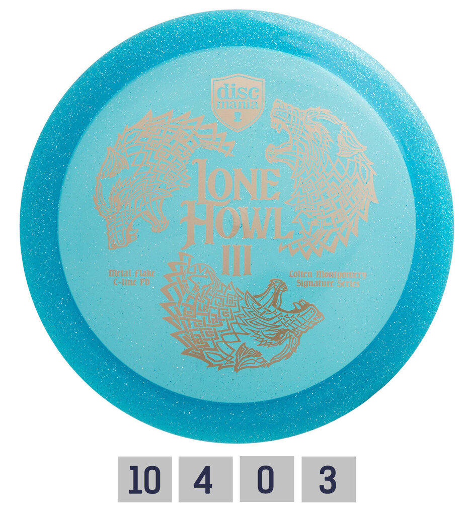 Frisbeegolfkiekko Discmania C-Line PD Lone Howl 3, sininen hinta ja tiedot | Frisbeegolf | hobbyhall.fi