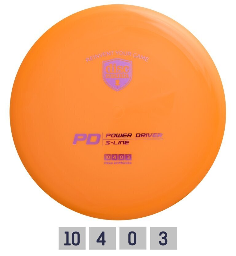 Frisbeegolfkiekko Discmania S-Line PD, oranssi hinta ja tiedot | Frisbeegolf | hobbyhall.fi