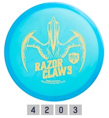 Frisbeegolfkiekko Discmania Razor Claw 3 Meta Tactic, sininen hinta ja tiedot | Frisbeegolf | hobbyhall.fi