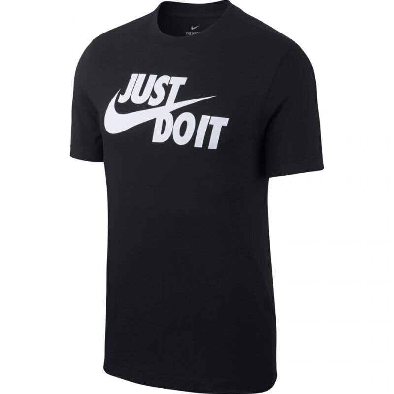 Nike miesten T-paita NSW TEE JUST DO IT SWOOSH, musta hinta ja tiedot | Miesten T-paidat | hobbyhall.fi