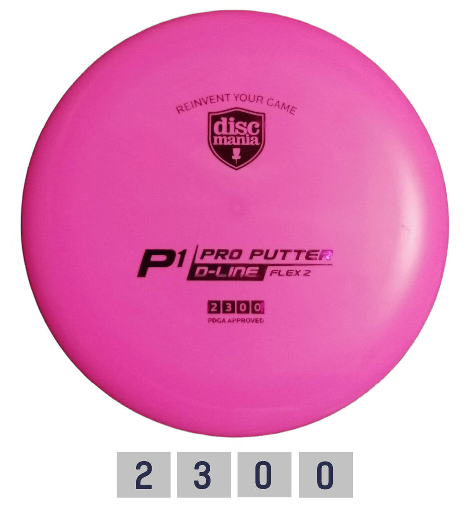 Discmania Putter D-Line P1 Flex 2 frisbeegolfkiekko, oranssi hinta ja tiedot | Frisbeegolf | hobbyhall.fi
