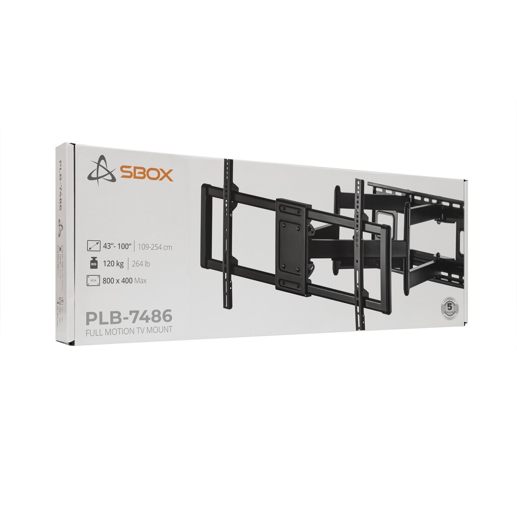 Sbox PLB-7486 (43-100|120kg|800x400) hinta ja tiedot | TV-seinätelineet | hobbyhall.fi