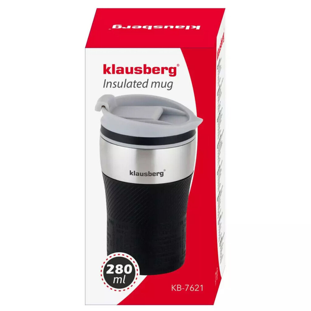 Klausberg lämpömuki, 280ml hinta ja tiedot | Termoskannut ja termosmukit | hobbyhall.fi