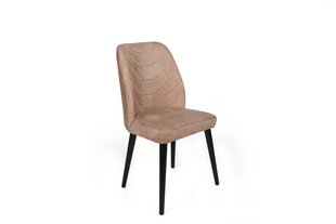 4-osainen tuolisarja, Asir, 50x90x49 cm, vaaleanruskea/musta hinta ja tiedot | Ruokapöydän tuolit | hobbyhall.fi
