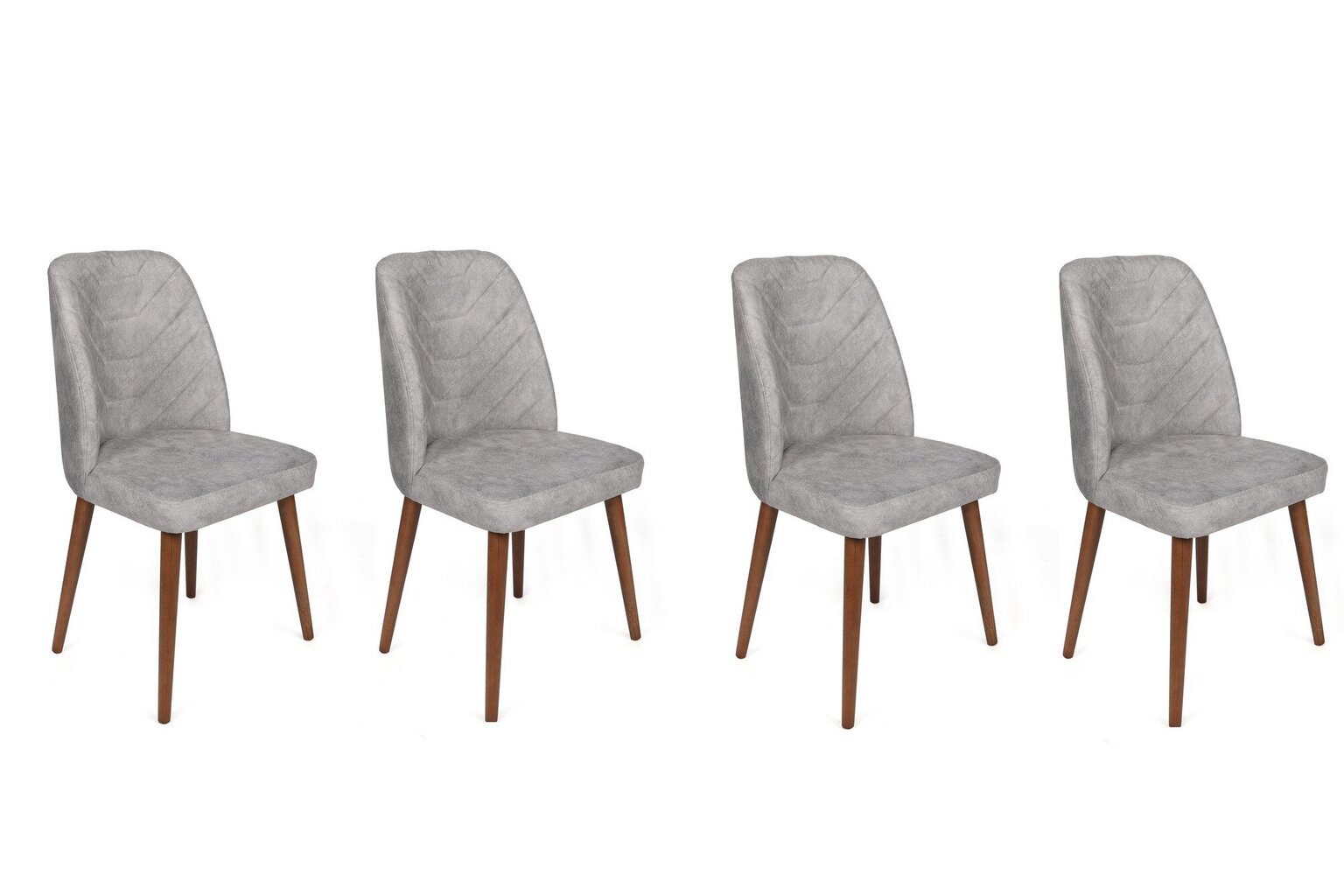 4 tuolin setti, Asir, 50x90x49 cm, harmaa/ruskea hinta ja tiedot | Ruokapöydän tuolit | hobbyhall.fi