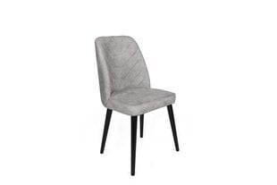 Tuolisarja (2 osaa), Asir, 50x90x49 cm, harmaa/musta hinta ja tiedot | Ruokapöydän tuolit | hobbyhall.fi