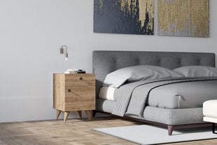 Yöpöytä, Asir, 40x60x43,8 cm, ruskea hinta ja tiedot | Yöpöydät | hobbyhall.fi