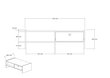 Sohvapöytä, Asir, 110x35x60 cm, valkoinen hinta ja tiedot | Sohvapöydät | hobbyhall.fi