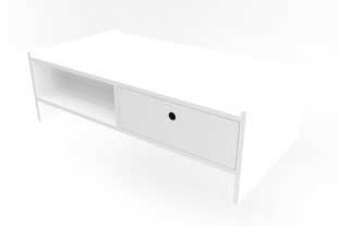 Sohvapöytä, Asir, 110x35x60 cm, valkoinen hinta ja tiedot | Sohvapöydät | hobbyhall.fi