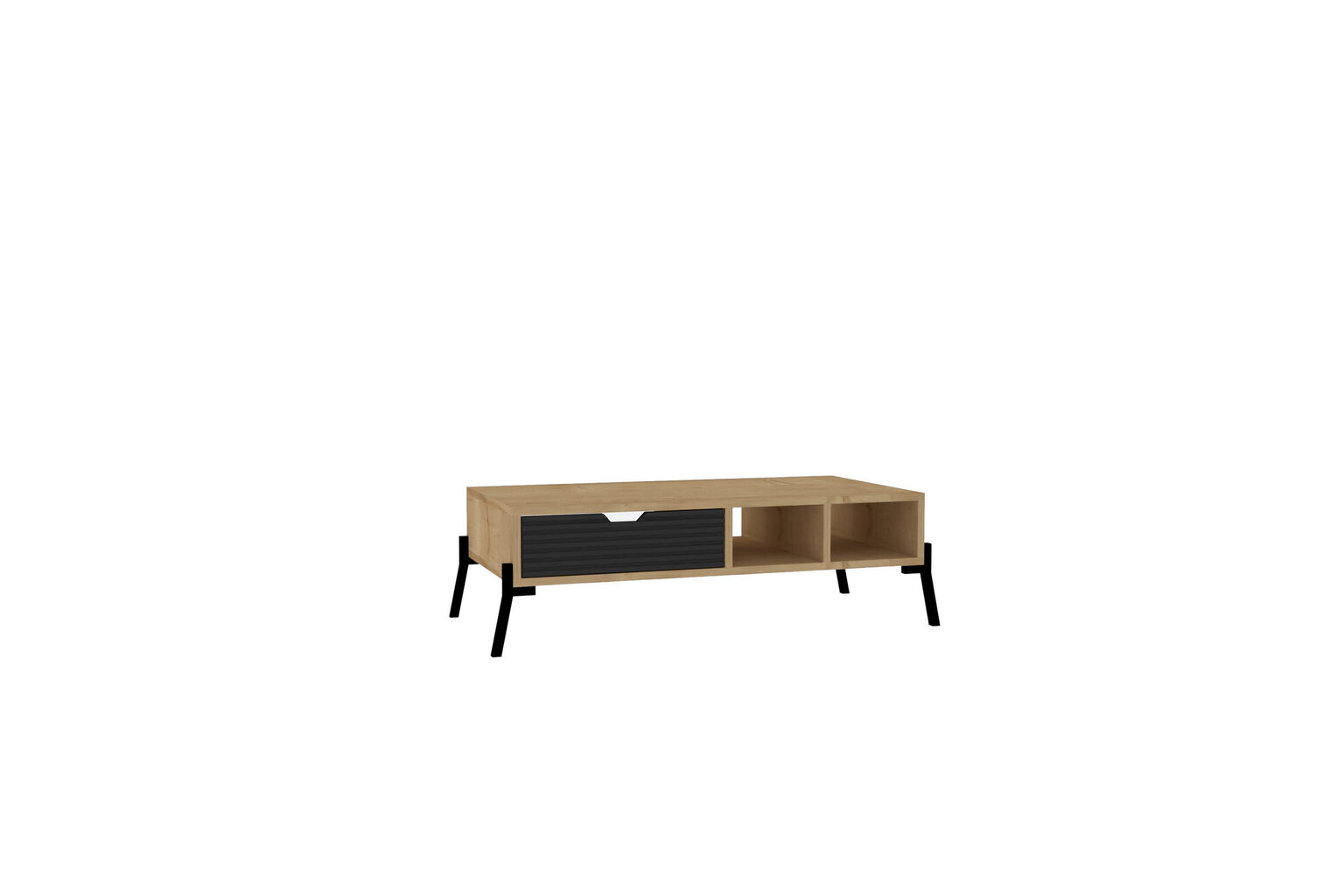 Sohvapöytä, Asir, 100x28,2x50 cm, vaaleanruskea/harmaa hinta ja tiedot | Sohvapöydät | hobbyhall.fi
