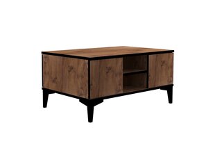 Sohvapöytä, Asir, 90x45x60 cm, ruskea/musta hinta ja tiedot | Sohvapöydät | hobbyhall.fi