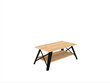 Sohvapöytä, Asir, 98x43x50 cm, beige/musta hinta ja tiedot | Sohvapöydät | hobbyhall.fi