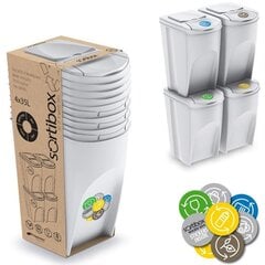 Kierrätys-lajittelulaatikot 35 l 4 kpl hinta ja tiedot | Roska-astiat | hobbyhall.fi