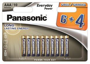 Panasonic Everyday Power -paristot LR03EPS/10BW (6+4) hinta ja tiedot | Paristot | hobbyhall.fi