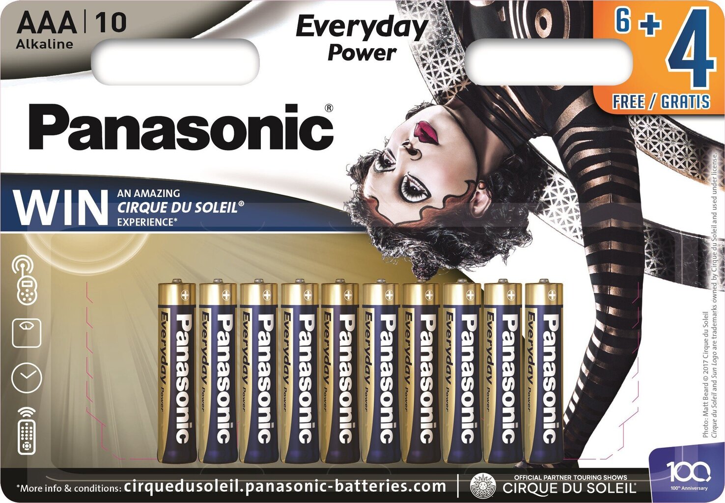 Panasonic Everyday Power -paristot LR03EPS/10BW (6+4) hinta ja tiedot | Paristot | hobbyhall.fi