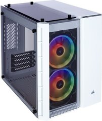 Corsair Crystal 280X TG RGB, ikkunalla, valkoinen (CC-9011137-WW) hinta ja tiedot | Tietokonekotelot | hobbyhall.fi