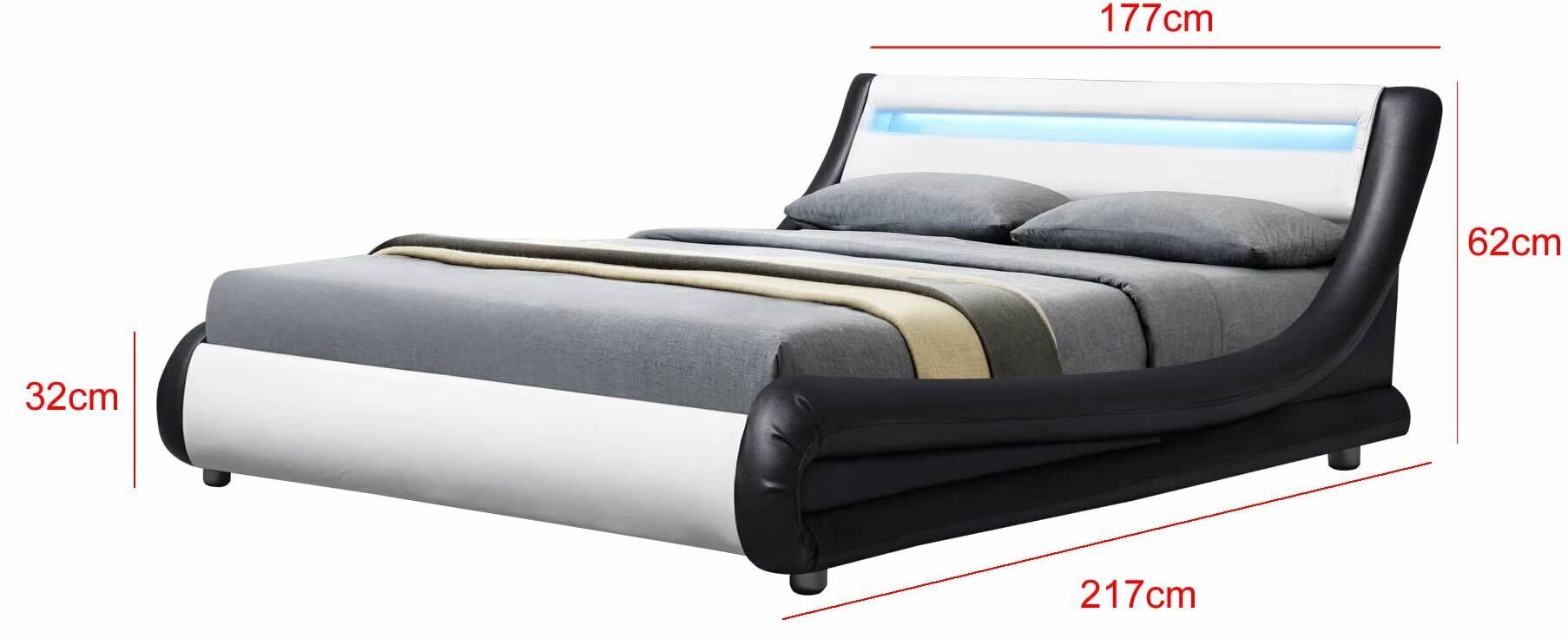 Sänkypaketti Leroux sänky ja patja LED-valolla 160x200 hinta ja tiedot | Sängyt | hobbyhall.fi