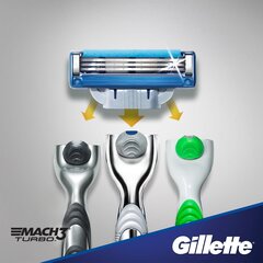 Gillette Mach3 Turbo Terien Vaihtoterät 8 kpl hinta ja tiedot | Parranajo ja karvanpoisto | hobbyhall.fi