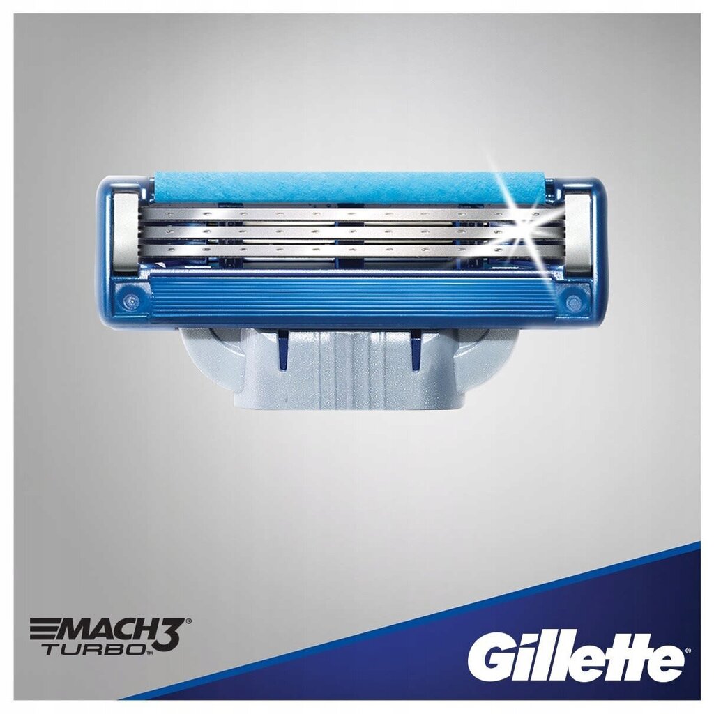 Gillette Mach3 Turbo Terien Vaihtoterät 8 kpl hinta ja tiedot | Parranajo ja karvanpoisto | hobbyhall.fi