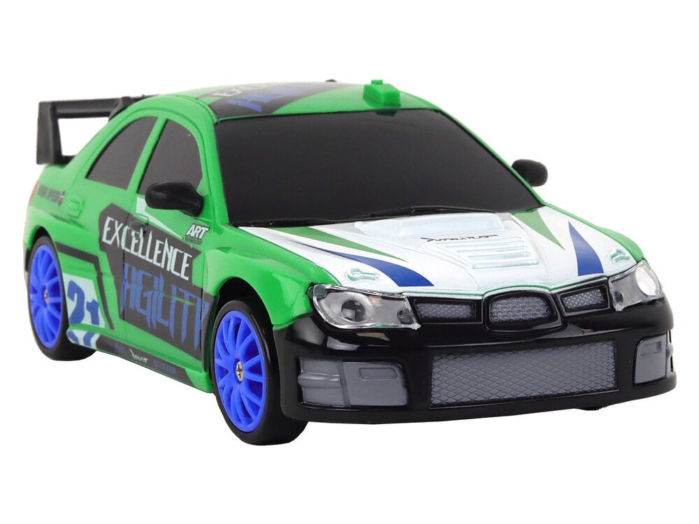 Kauko-ohjattava urheiluauto 1:24, vihreä hinta ja tiedot | Poikien lelut | hobbyhall.fi