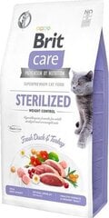 Brit Care Cat Grain-Free Sterilized Weight Control kissanruoka 7kg hinta ja tiedot | Kissan kuivaruoka | hobbyhall.fi