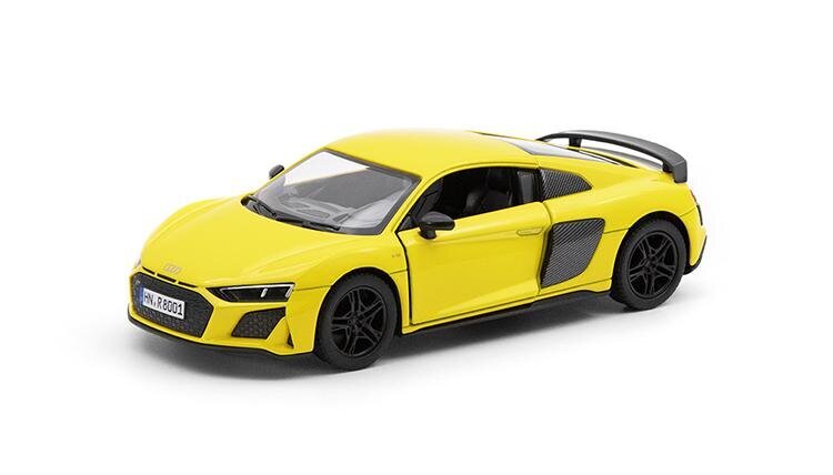 Auto KinSmart, 2020 Audi R8 Coupé, keltainen