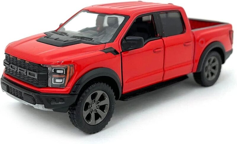 Auto KinSmart, 2022 Ford F-150 Raptor, punainen