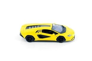 Auto KinSmart, Lamborghini Countach LPI 800-4, keltainen hinta ja tiedot | Poikien lelut | hobbyhall.fi