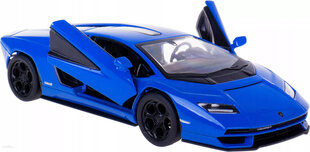 Auto KinSmart, Lamborghini Countach LPI 800-4, sininen hinta ja tiedot | Poikien lelut | hobbyhall.fi