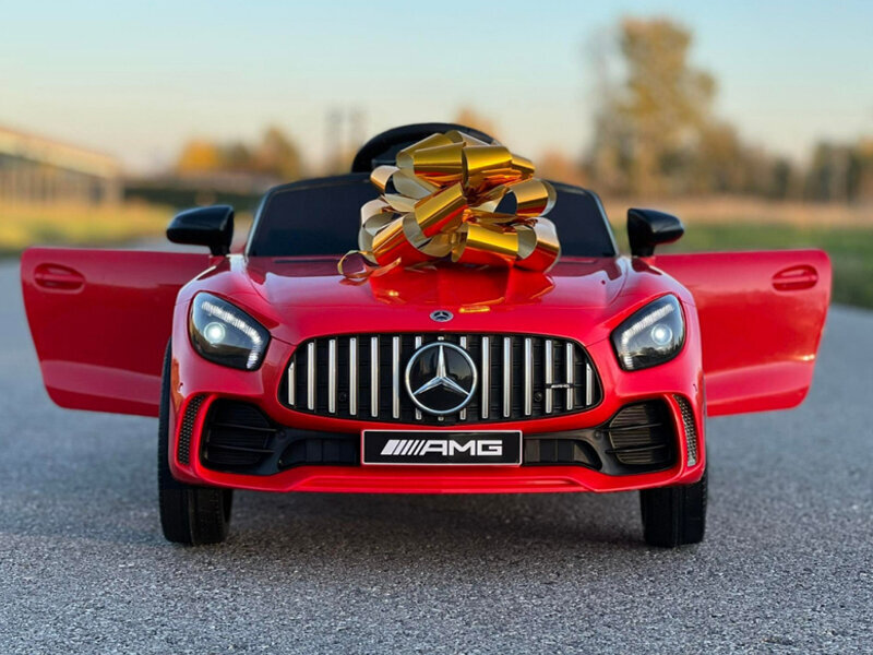 GordonToys Mercedes Benz AMG GTR punainen lasten sähköauto hinta ja tiedot | Lasten sähköautot | hobbyhall.fi