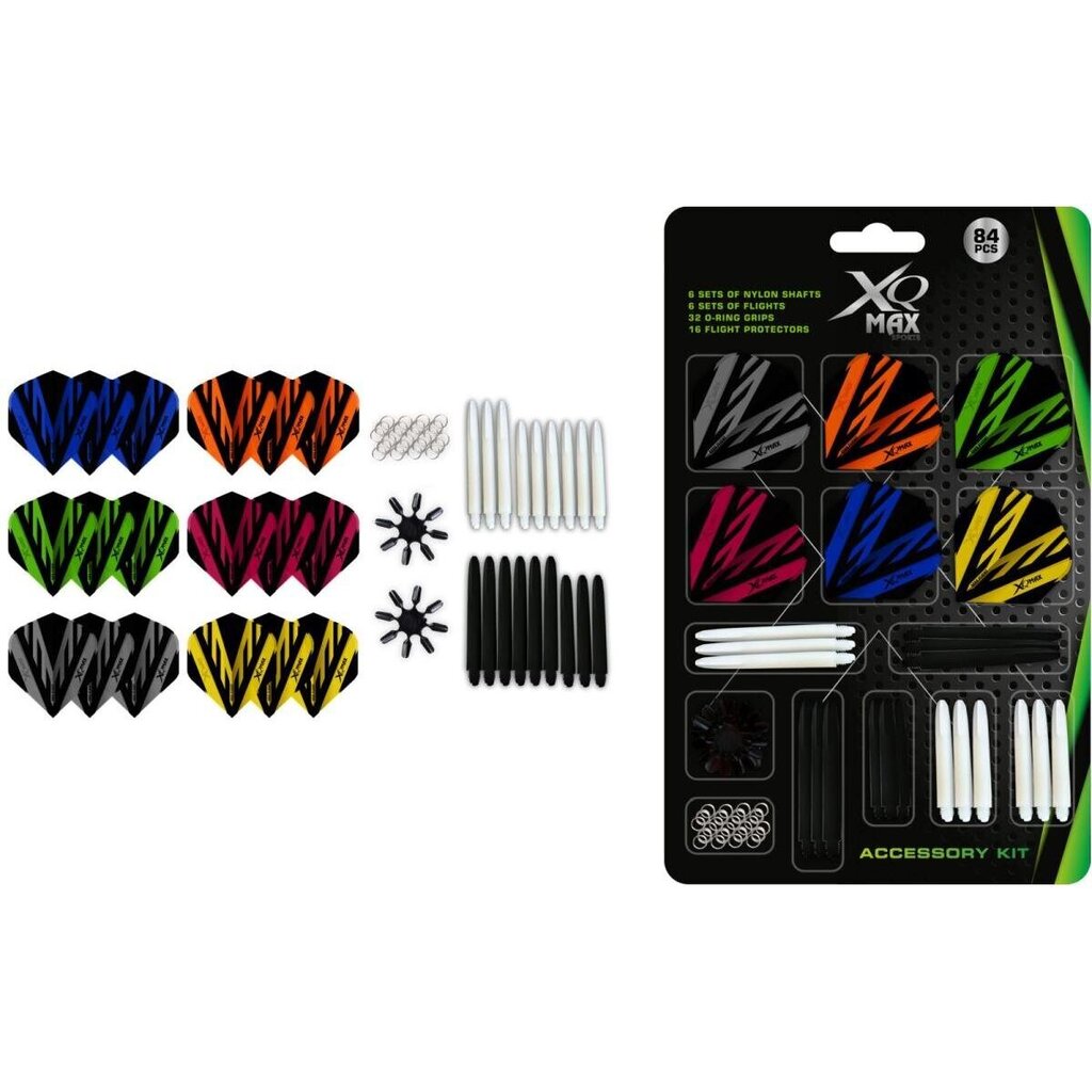 Darts-tarvikkeet, 84 kpl, xqmax hinta ja tiedot | Darts | hobbyhall.fi