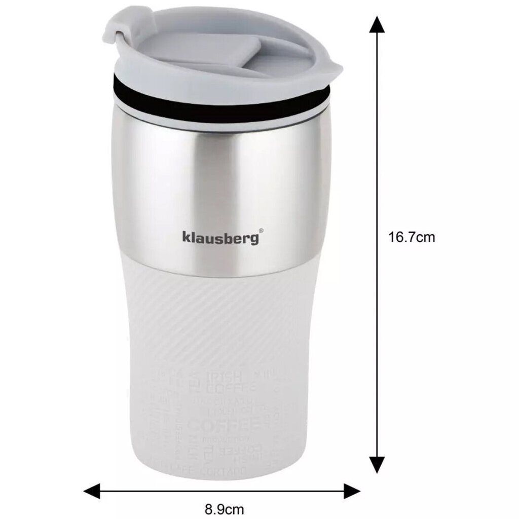 Klausberg termosmuki, 320ml hinta ja tiedot | Termoskannut ja termosmukit | hobbyhall.fi