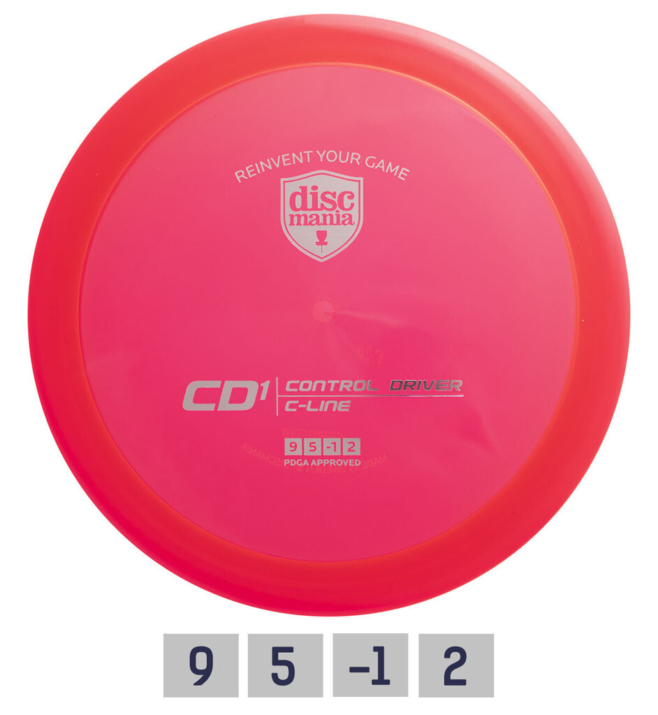 Distance Driver C-Line frisbeegolfkiekko, punainen hinta ja tiedot | Frisbeegolf | hobbyhall.fi