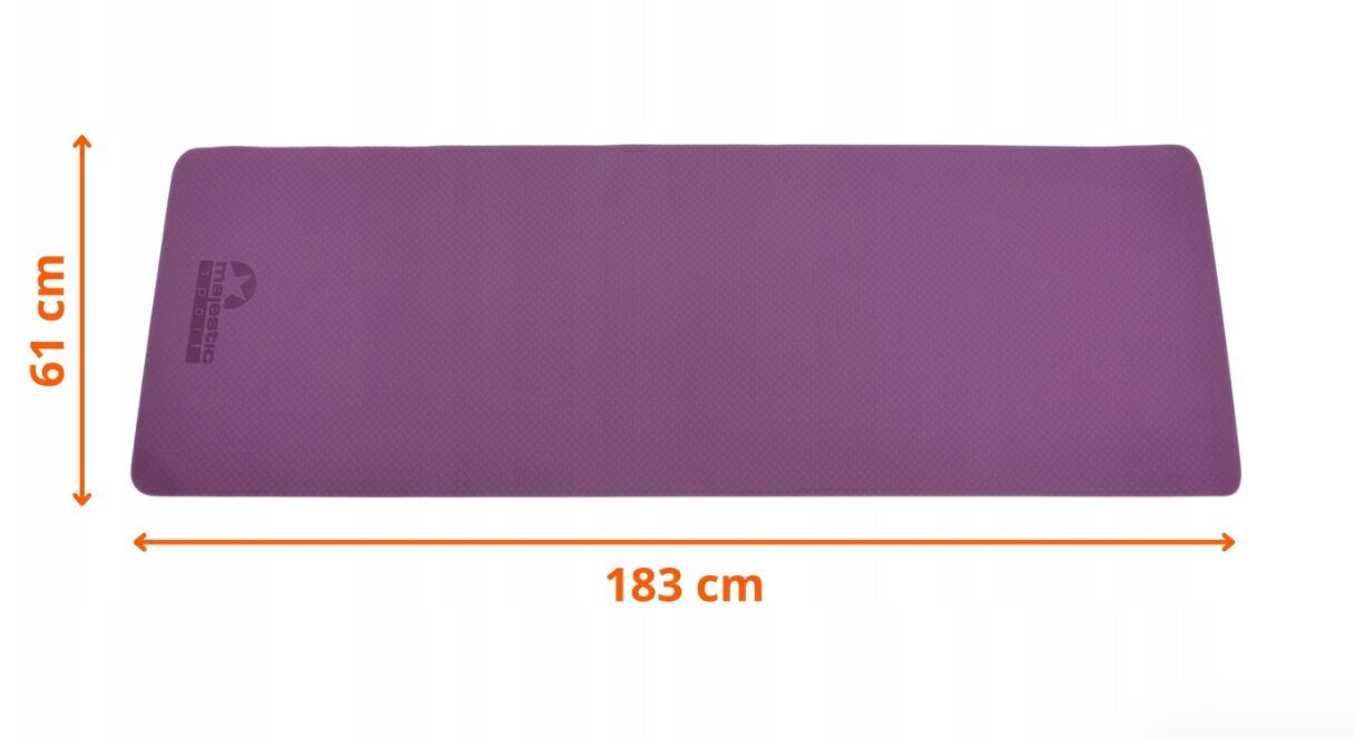 Urheilumatto, Majestic Sport, 183x61 cm, violetti hinta ja tiedot | Joogamatot | hobbyhall.fi