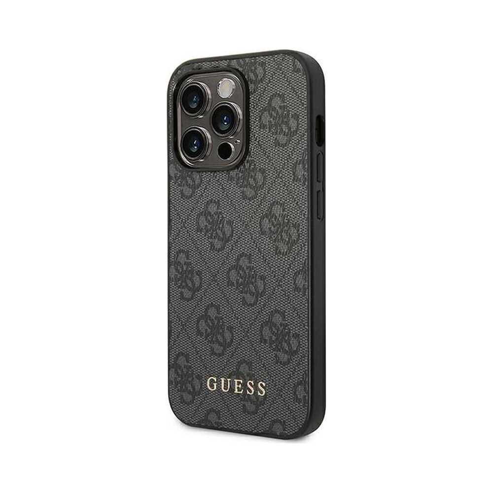 iPhone 14 Pro Max (6,7″) Alkuperäinen GUESS 4G Gold Logo -kotelo, Harmaa hinta ja tiedot | Puhelimen kuoret ja kotelot | hobbyhall.fi